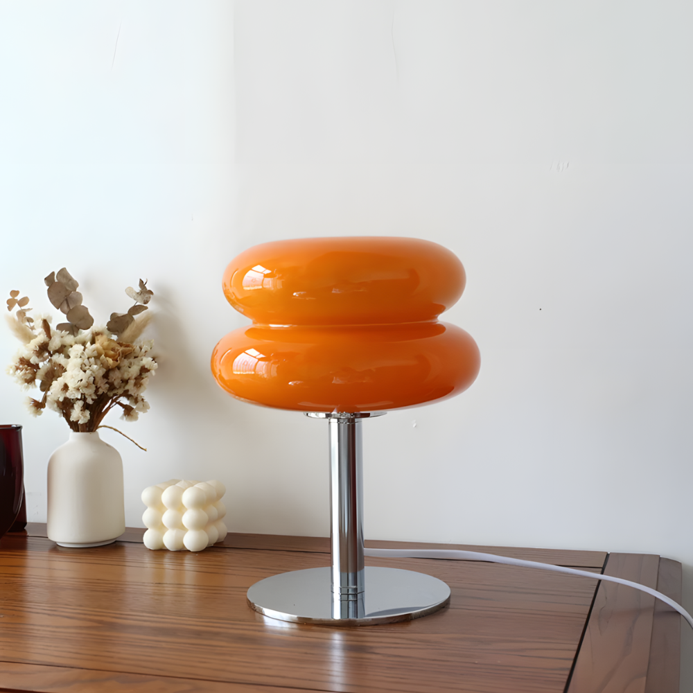 Lampe de chevet LED moderne en verre teinté - LIVARA