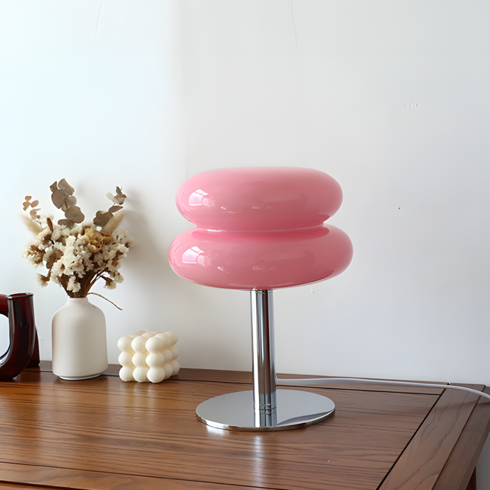 Lampe de chevet LED moderne en verre teinté - LIVARA