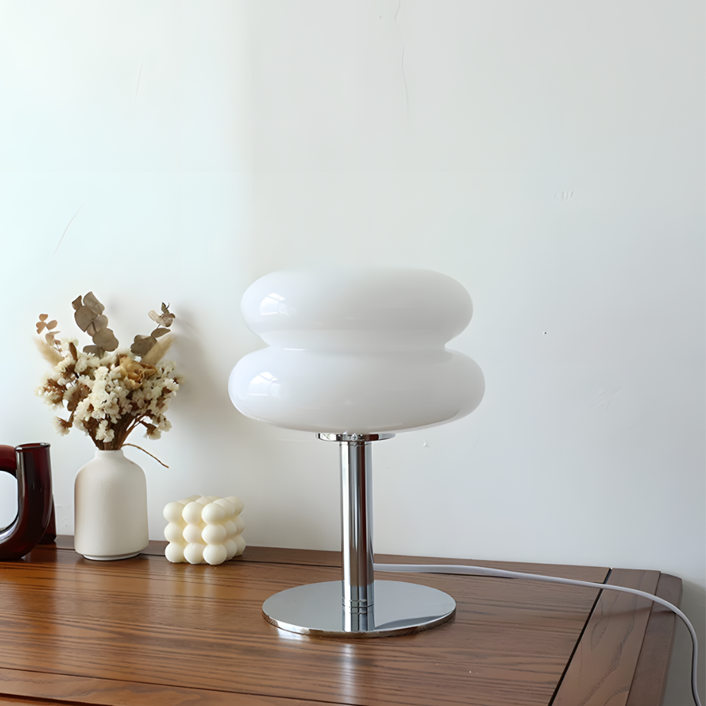 Lampe de chevet LED moderne en verre teinté - LIVARA
