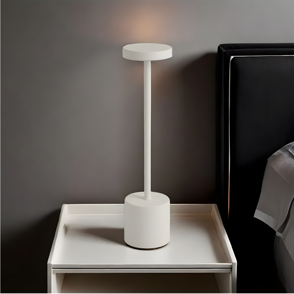 Lampe de chevet rechargeable en aluminium de qualité – SOLENA