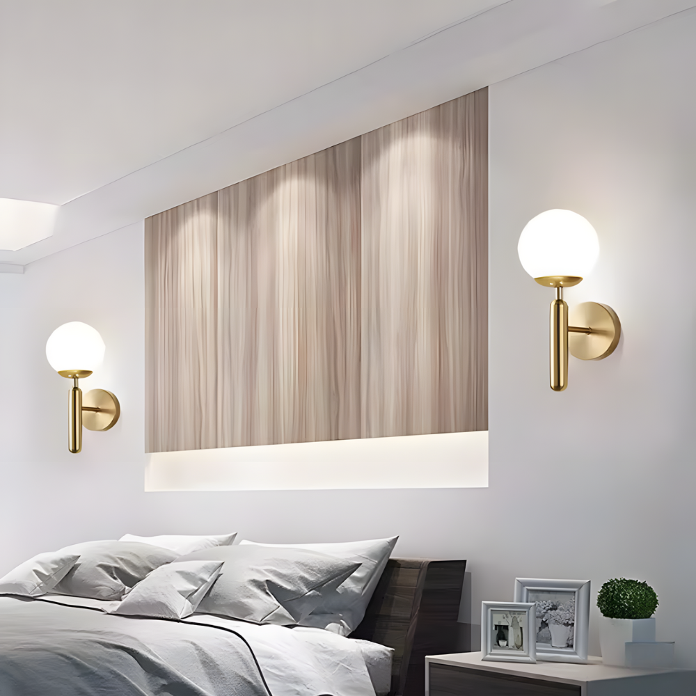 Lampe murale design cuivre minimaliste – LUCIRA