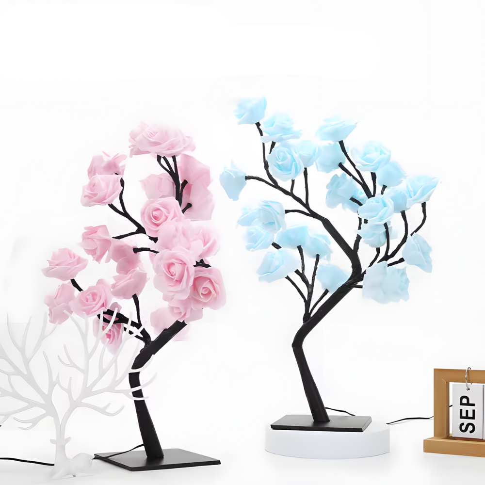 Lampe de chevet Arbre de Roses LED - LUMIROSE