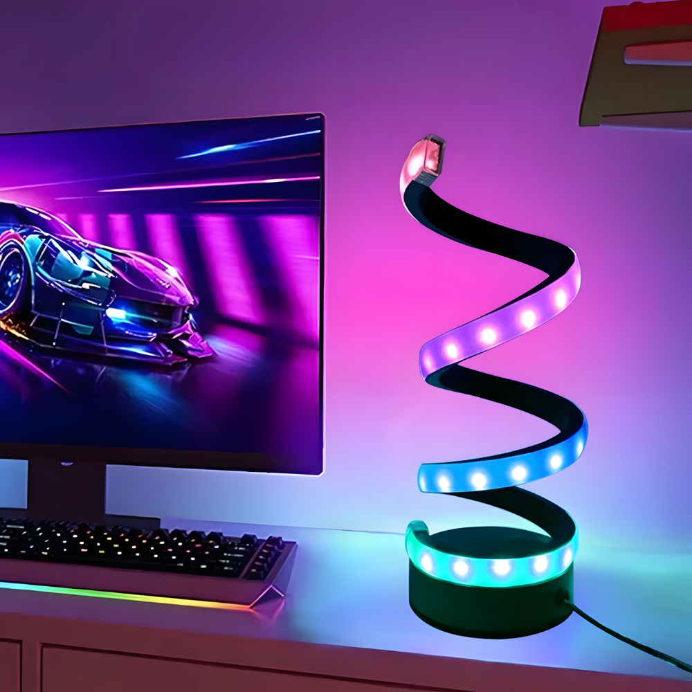 Lampe de bureau LED RGB design – SPIRA
