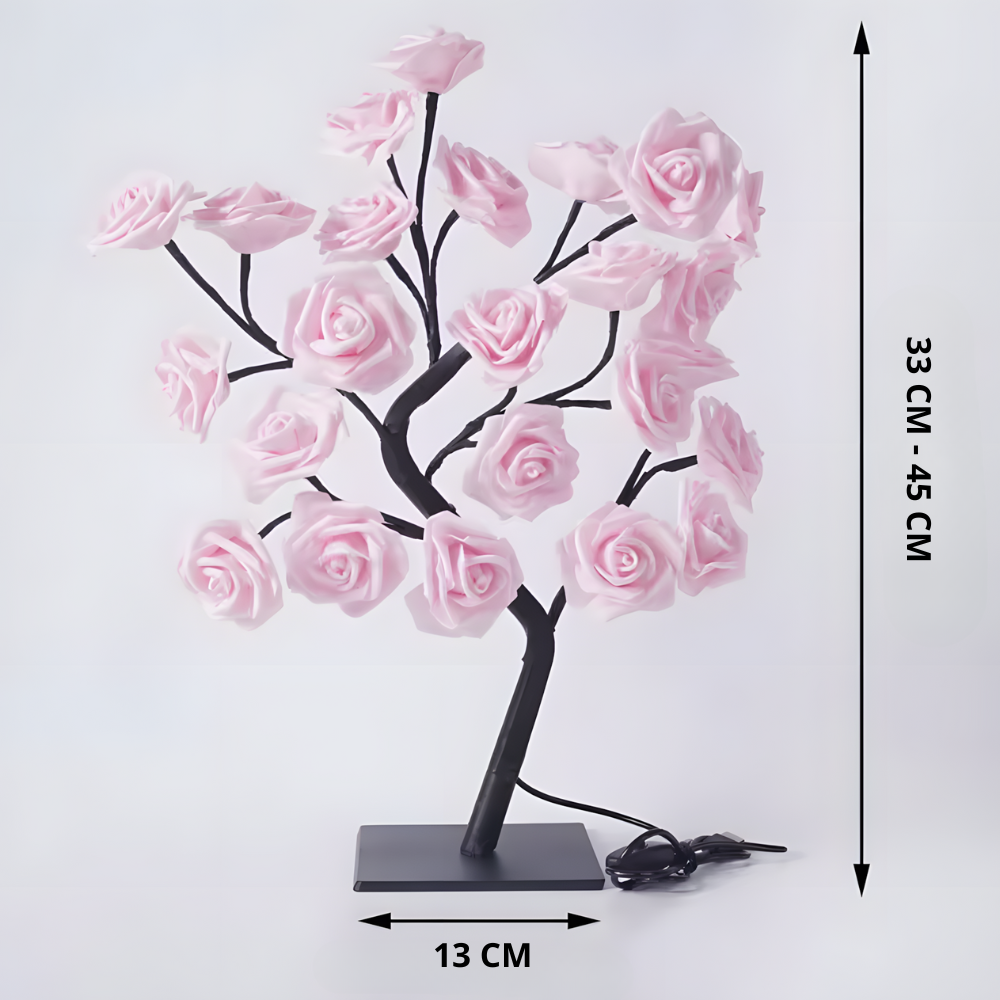 Lampe de chevet Arbre de Roses LED - LUMIROSE