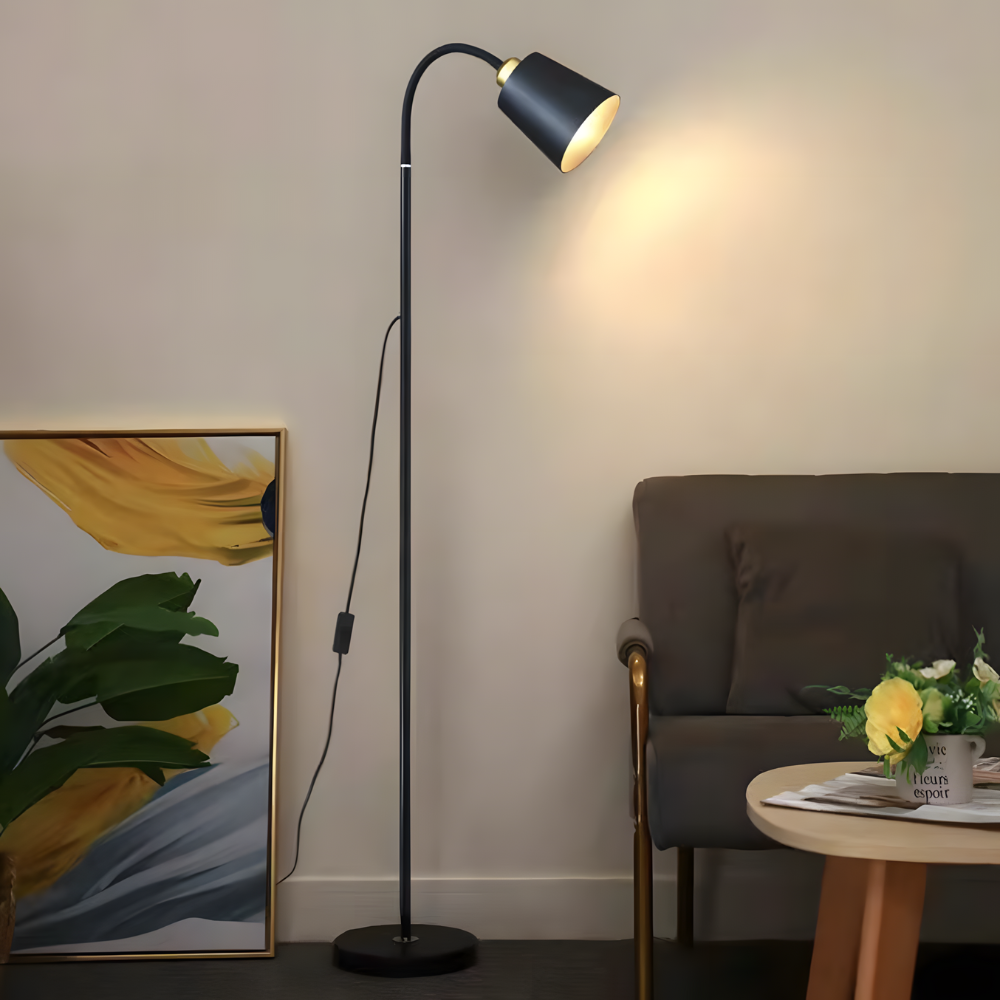 Lampe sur Pied Moderne Bras Flexible & LED Directionnelle - NOVALUM