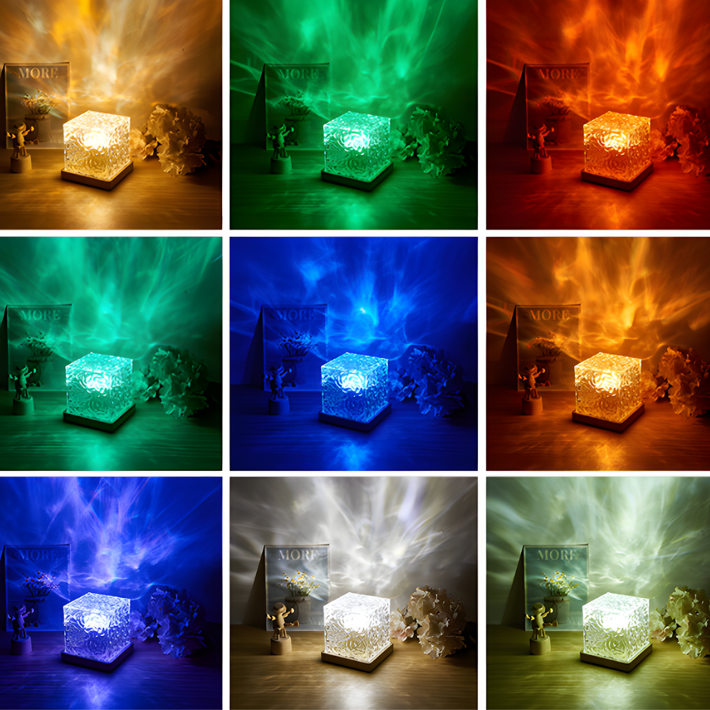 Lampe de chevet LED effet Aurore Boréale – AURORA