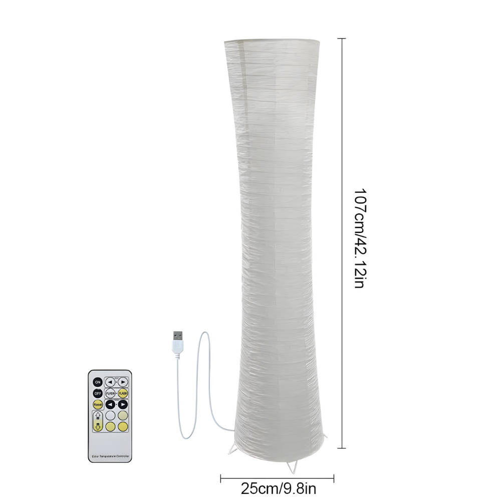 Lampe sur Pied Design Cylindrique – SHIRO