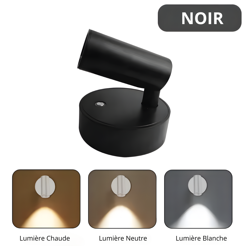 Lampe murale LED rechargeable magnétique tactile – LUMINAIR