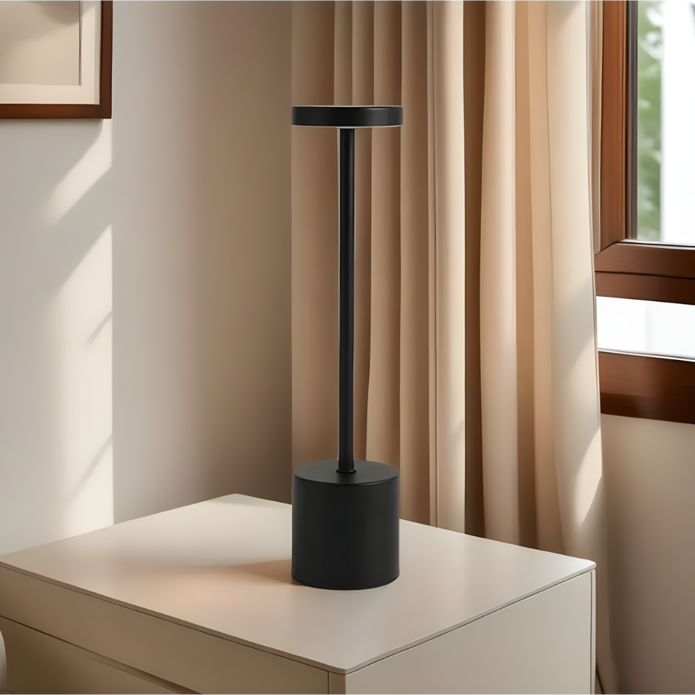Lampe de chevet rechargeable en aluminium de qualité – SOLENA