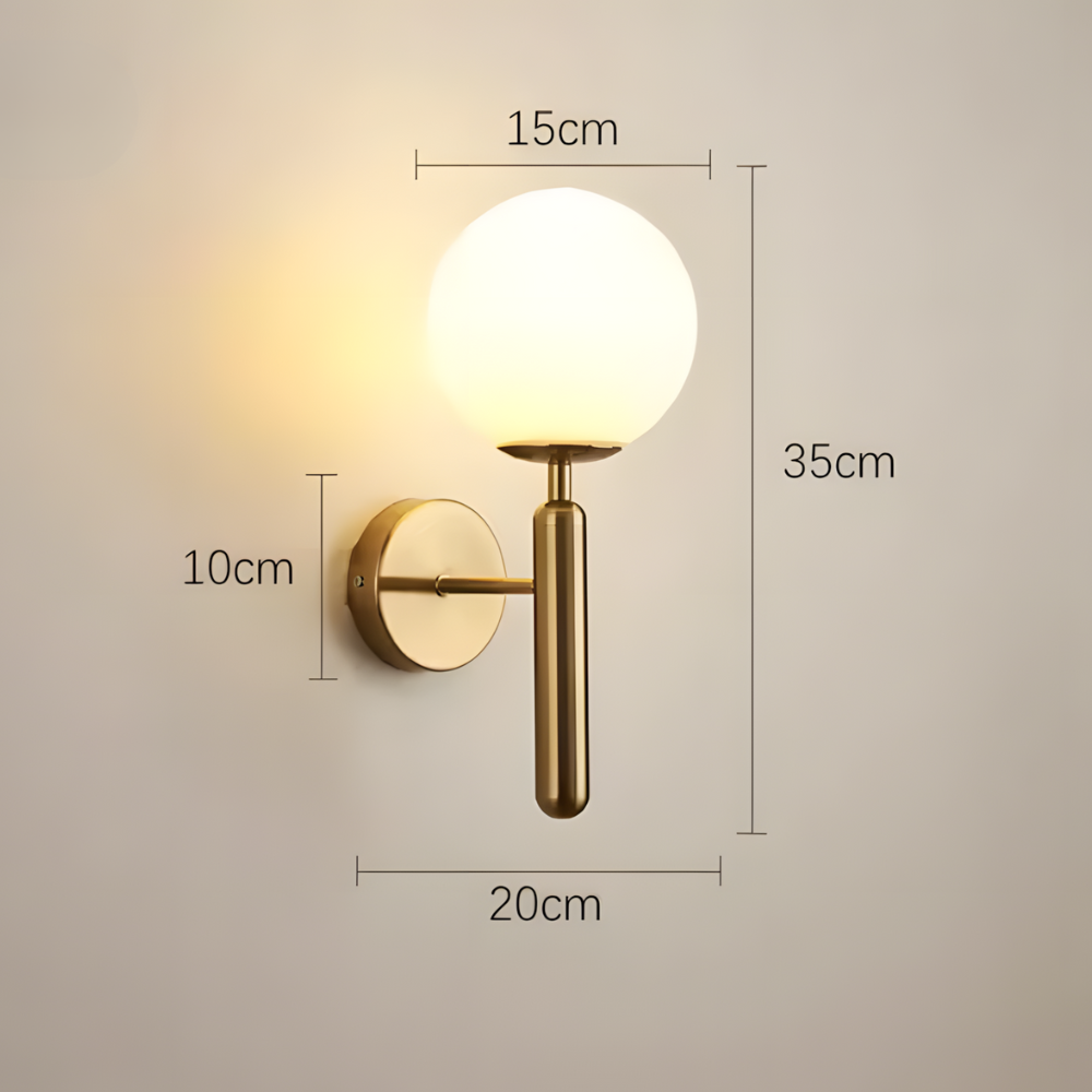 Lampe murale design cuivre minimaliste – LUCIRA