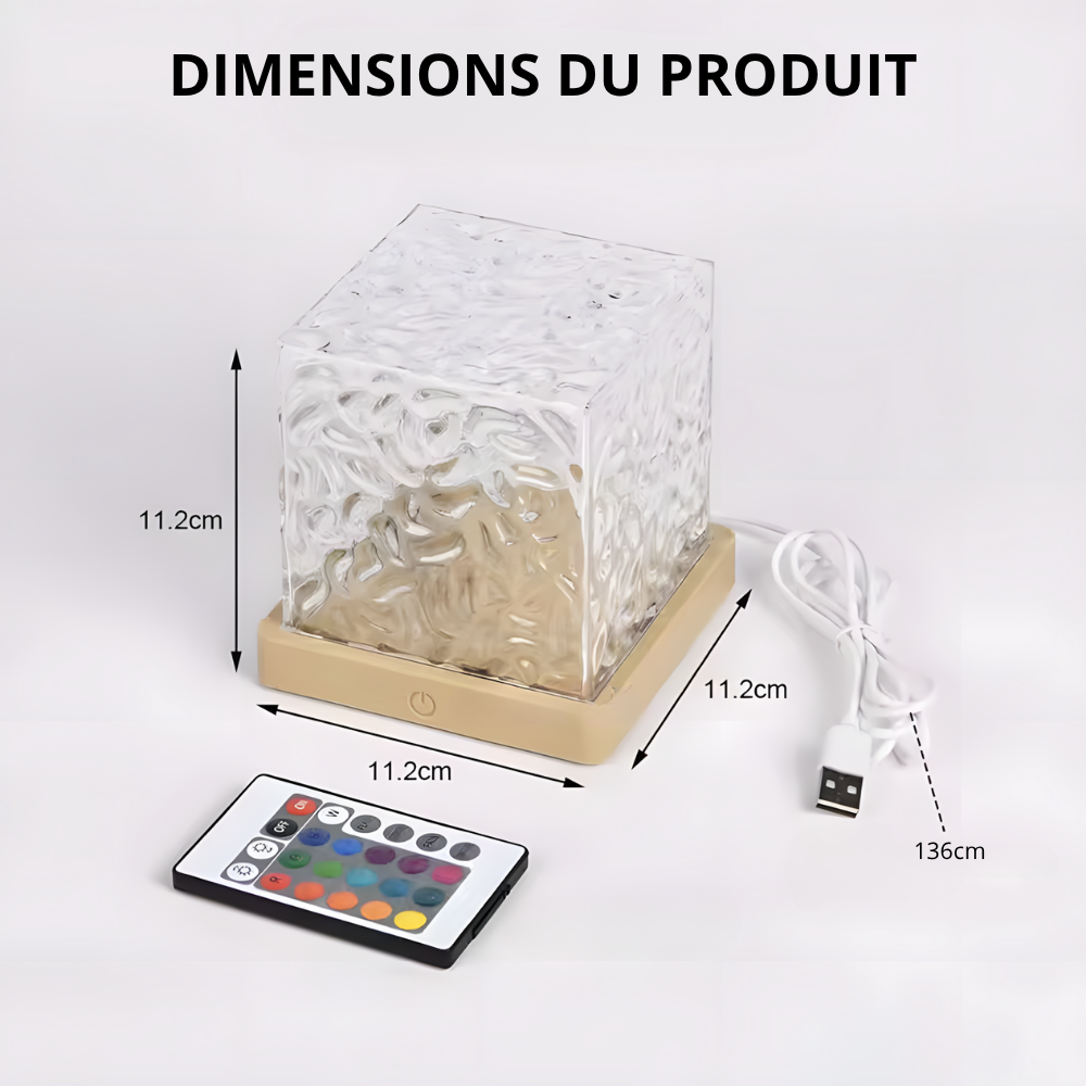 Lampe de chevet LED effet Aurore Boréale – AURORA