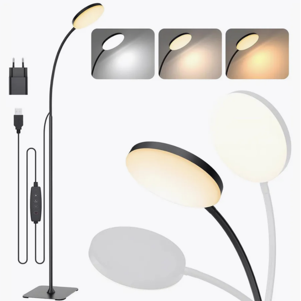 Lampe sur pied LED art déco - SOLARA
