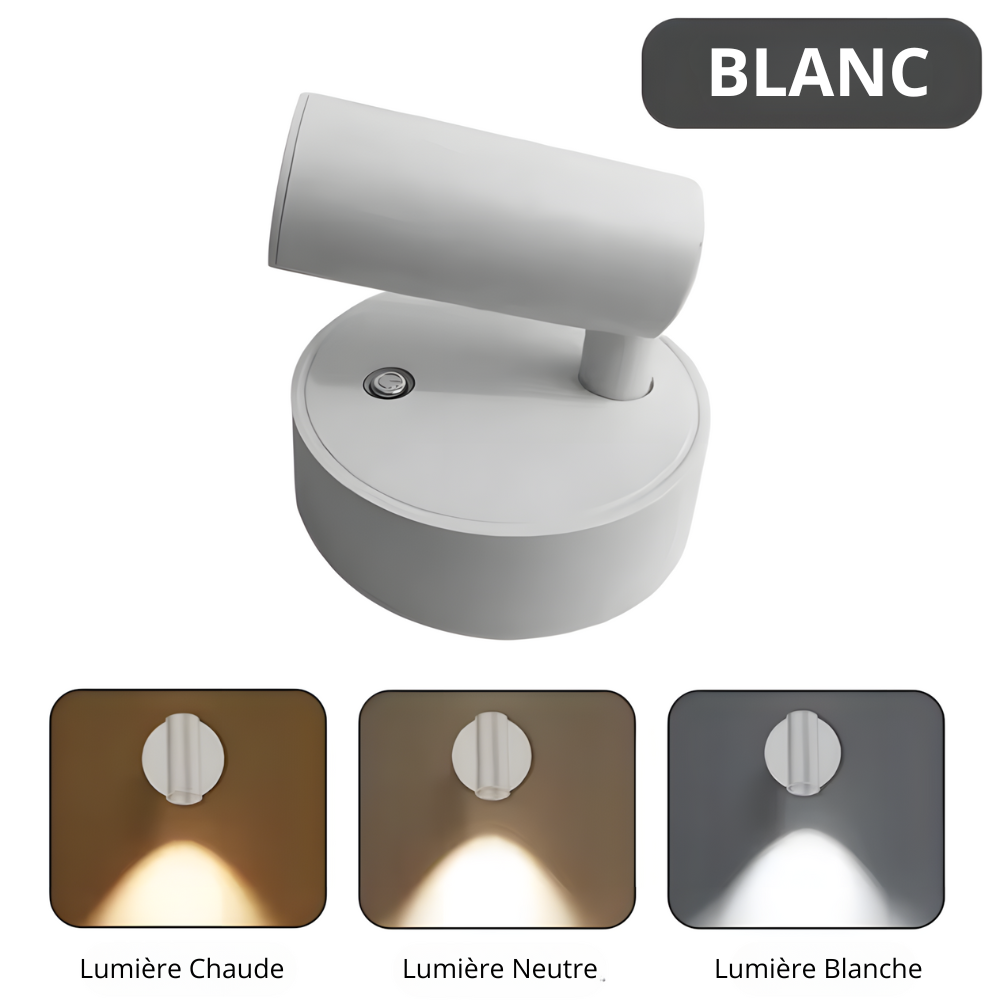 Lampe murale LED rechargeable magnétique tactile – LUMINAIR