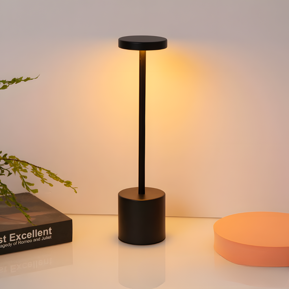 Lampe de chevet rechargeable en aluminium de qualité – SOLENA