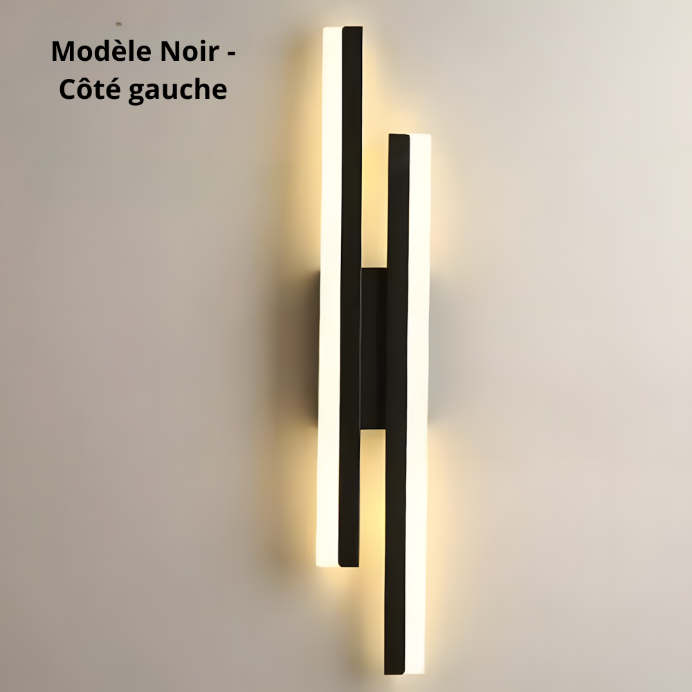 Lampe murale LED design cuivre et acrylique – LUNAYA