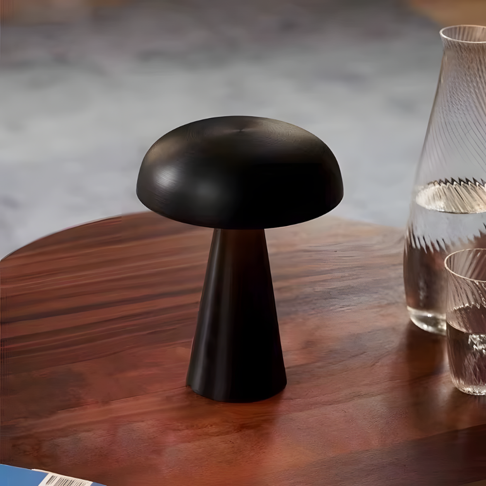 Lampe de chevet champignon LED tactile rétro rechargeable – MUSHARA