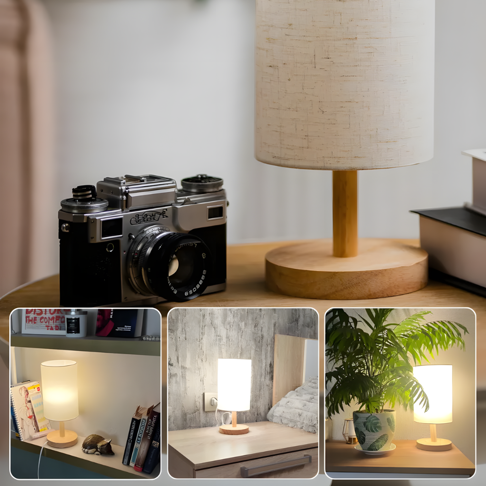 Lampe de chevet LED Style Chinois Minimaliste – LINORA
