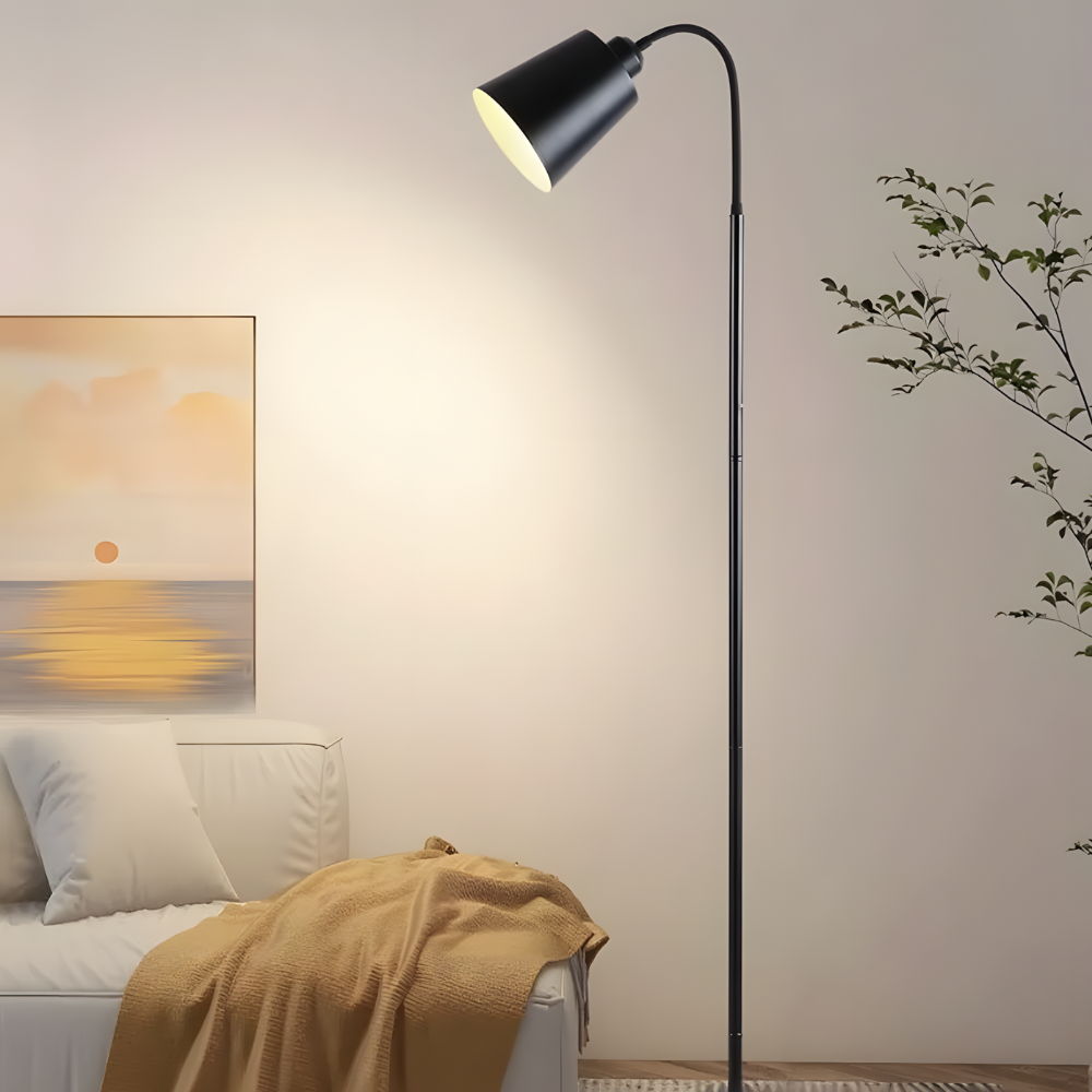 Lampe sur Pied Moderne Bras Flexible & LED Directionnelle - NOVALUM