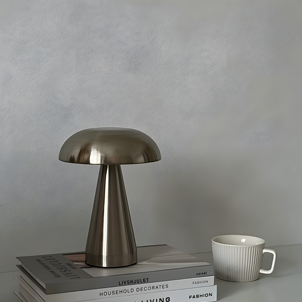 Lampe de chevet champignon LED tactile rétro rechargeable – MUSHARA