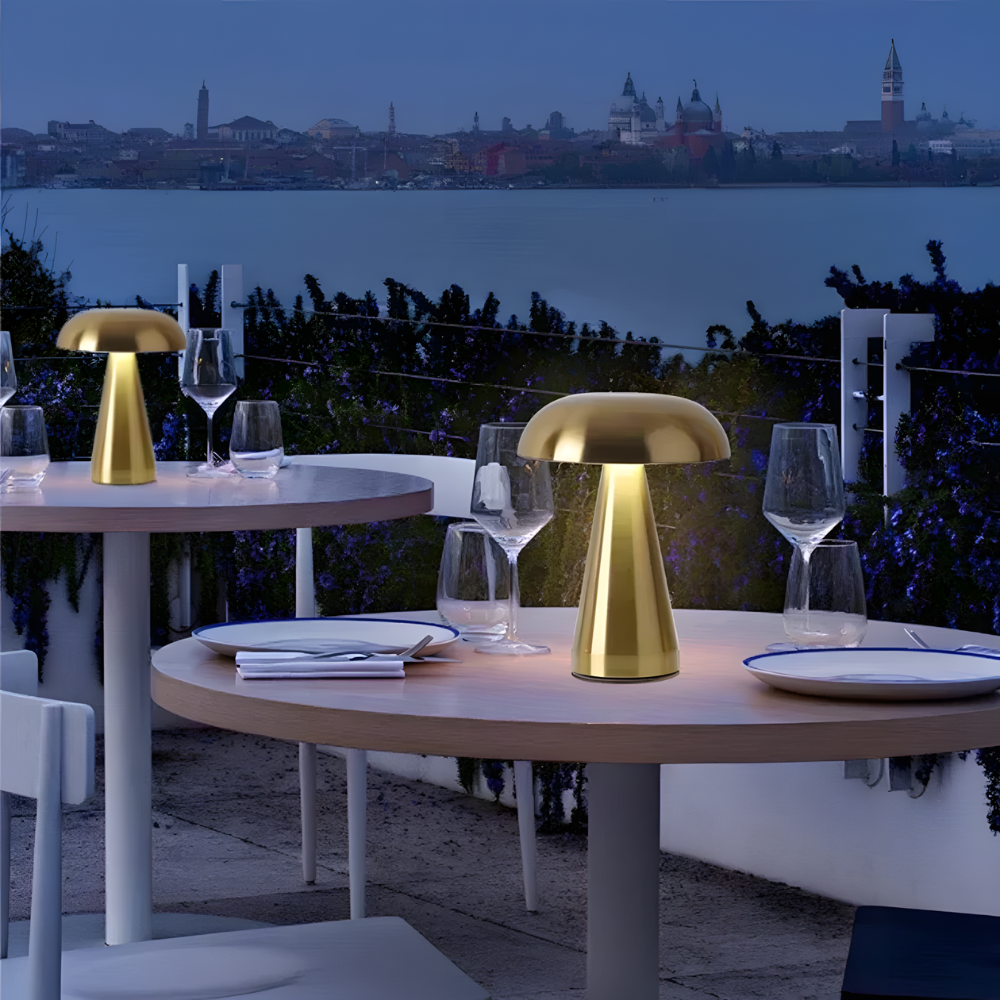 Lampe de chevet champignon LED tactile rétro rechargeable – MUSHARA