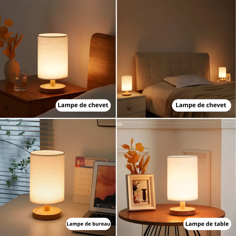 Lampe de chevet LED Style Chinois Minimaliste – LINORA
