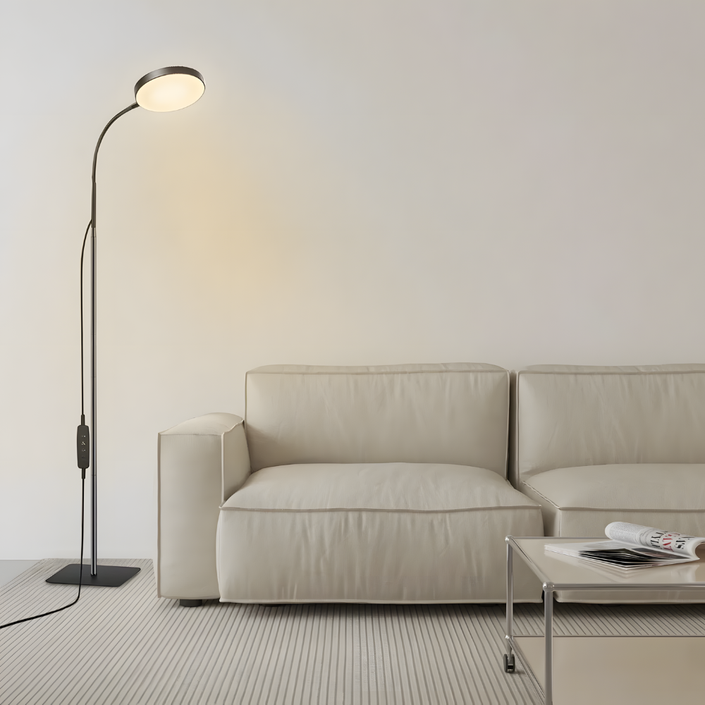 Lampe sur pied LED art déco - SOLARA