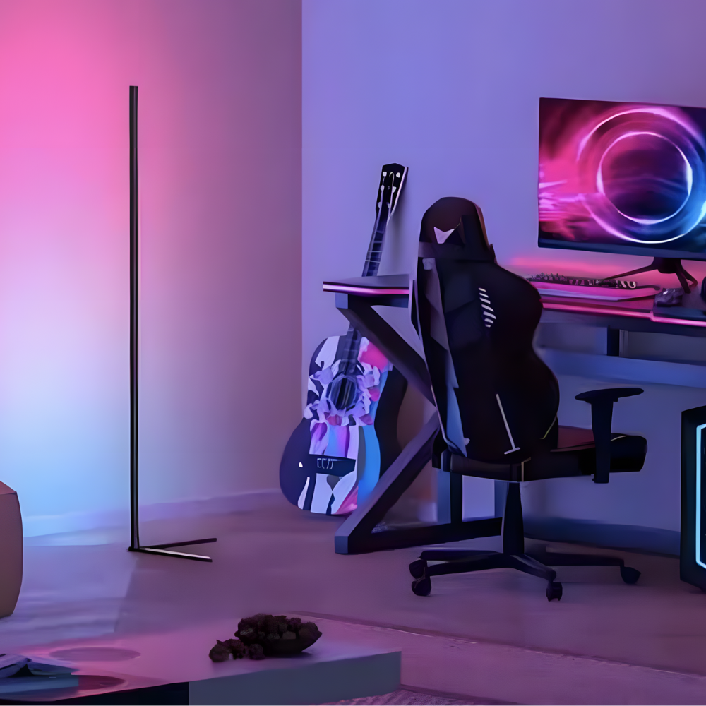 Lampe sur pied d’Ambiance RGB Connectée – LUSYNC