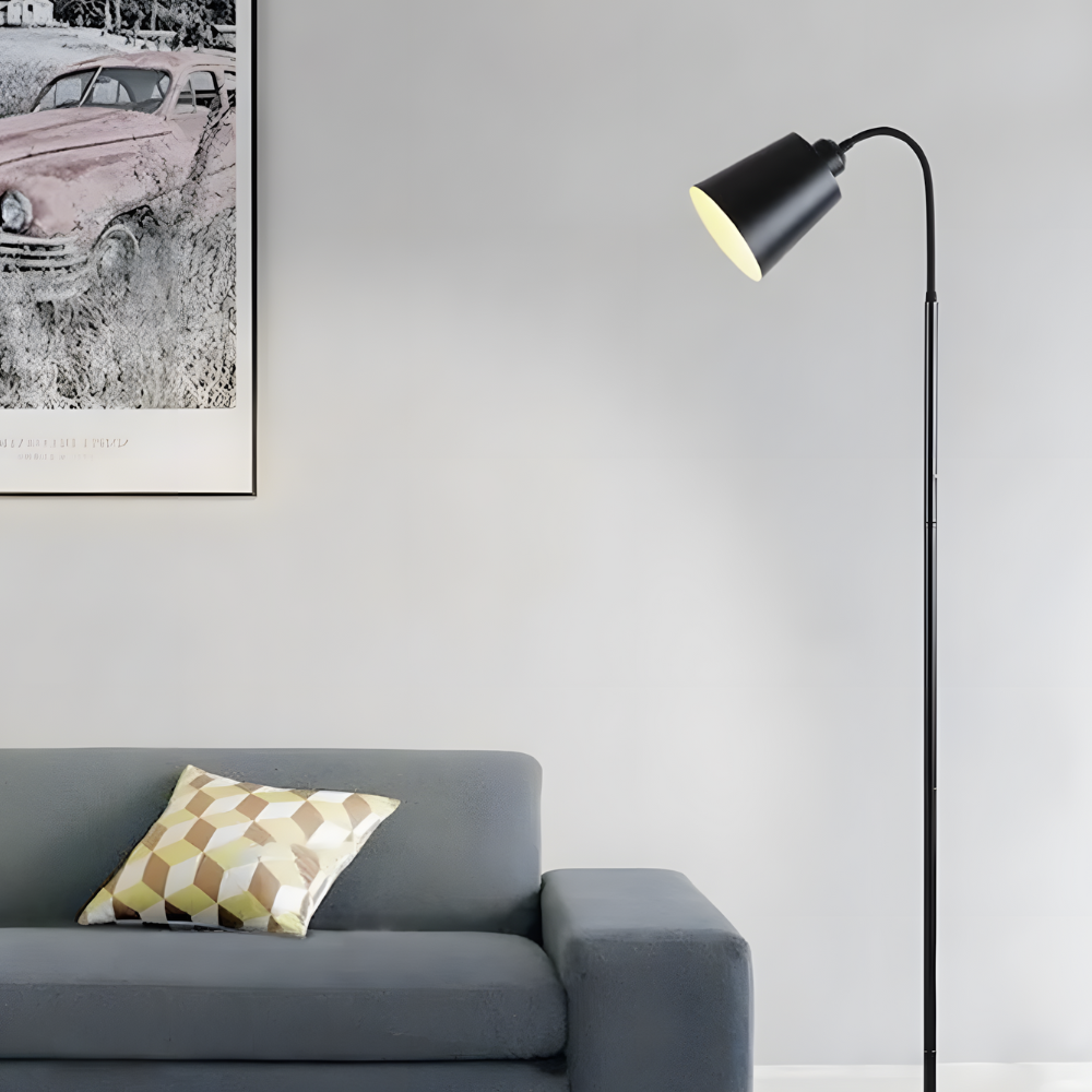 Lampe sur Pied Moderne Bras Flexible & LED Directionnelle - NOVALUM