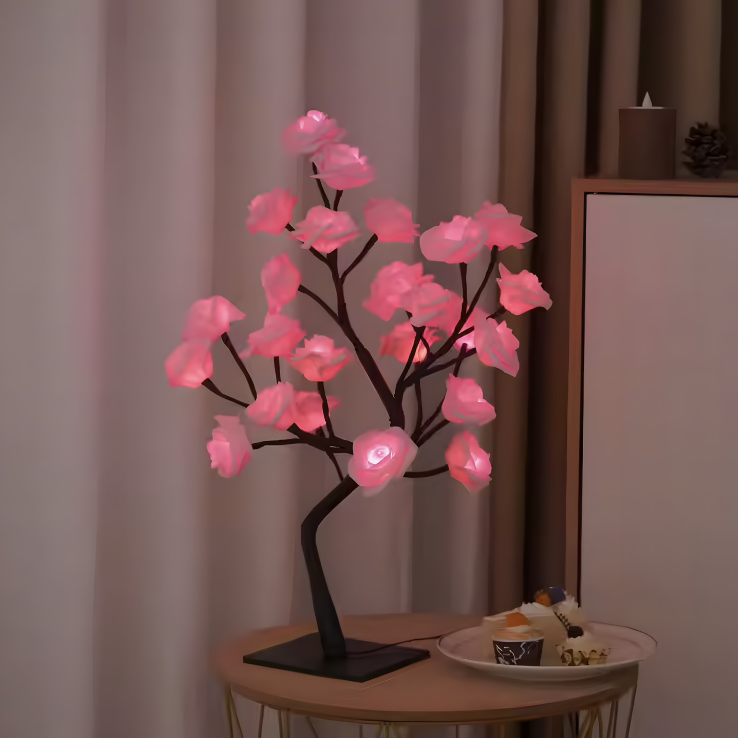 Lampe de chevet Arbre de Roses LED - LUMIROSE