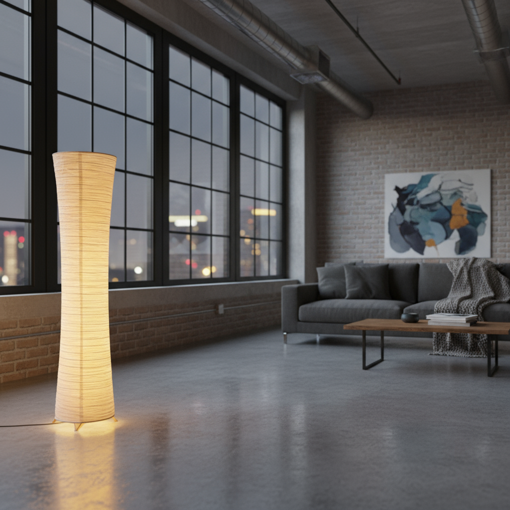 Lampe sur Pied Design Cylindrique – SHIRO