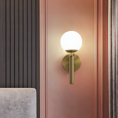 Lampe murale design cuivre minimaliste – LUCIRA