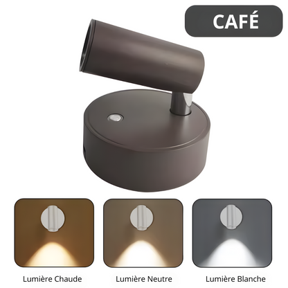 Lampe murale LED rechargeable magnétique tactile – LUMINAIR