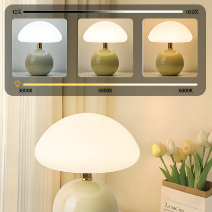 Lampe de chevet champignon moderne colorée – MORINA