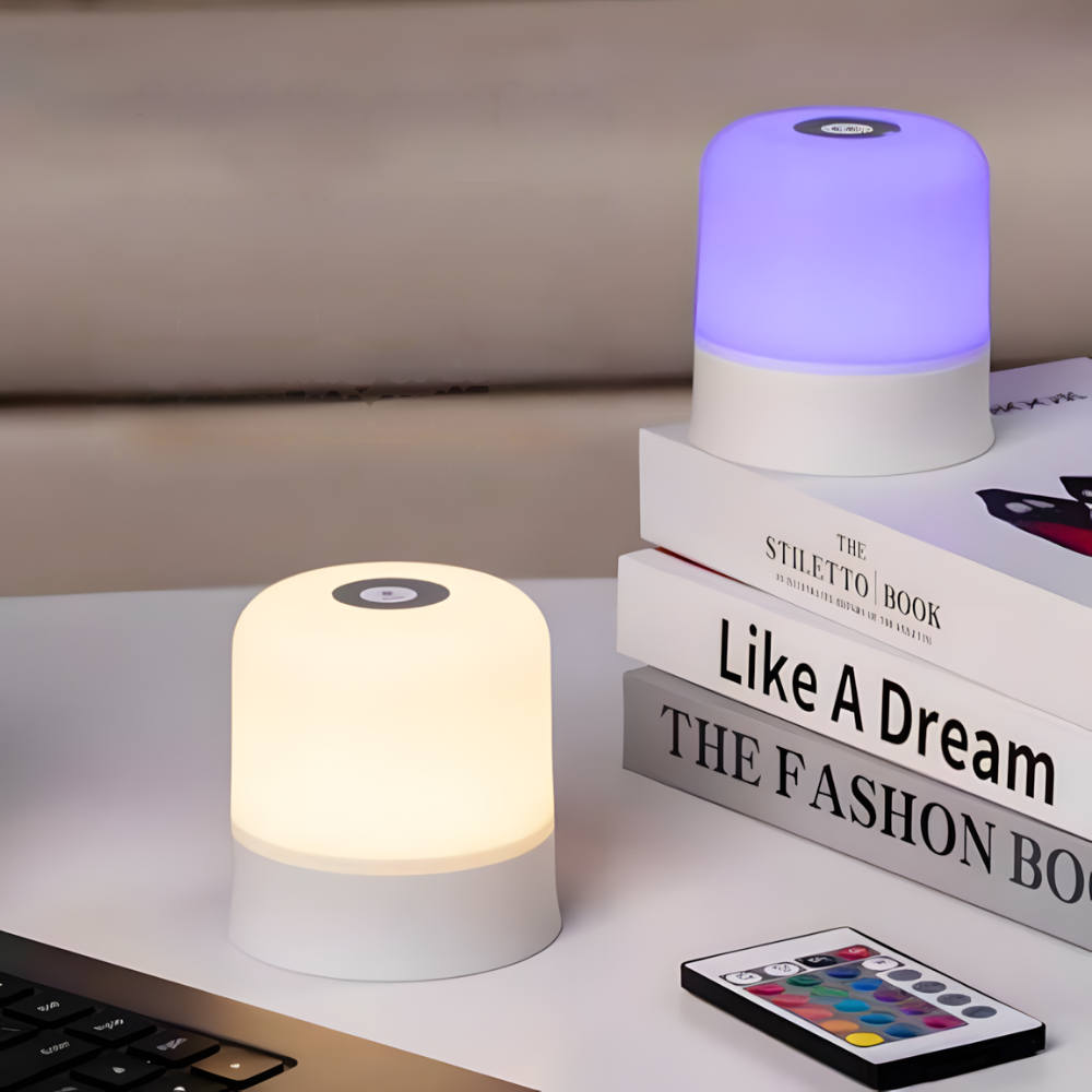Lampe de chevet LED RGB Tactile & Rechargeable - LUMO