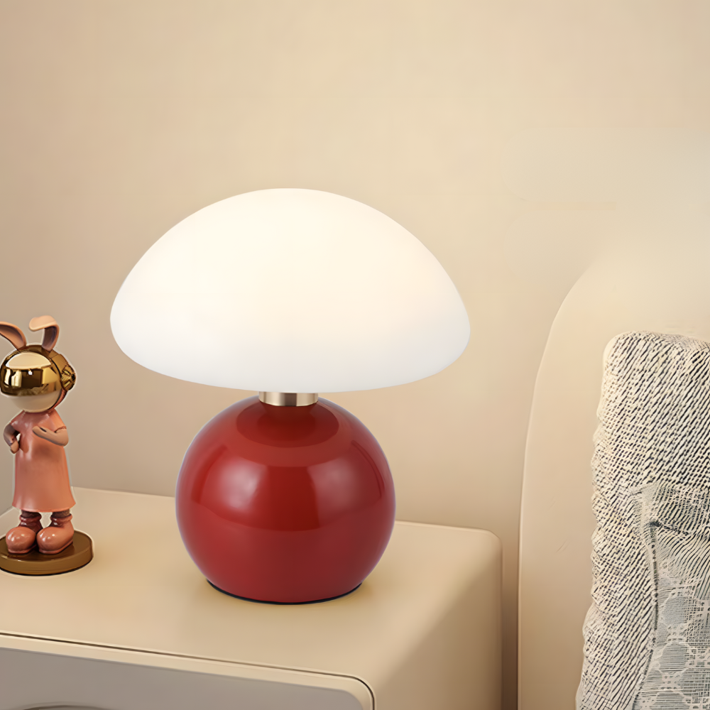 Lampe de chevet champignon moderne colorée – MORINA