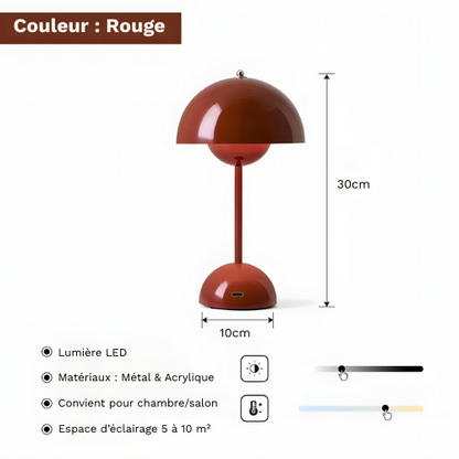 Lampe de Chevet Champignon LED USB Rechargeable - BLOOM