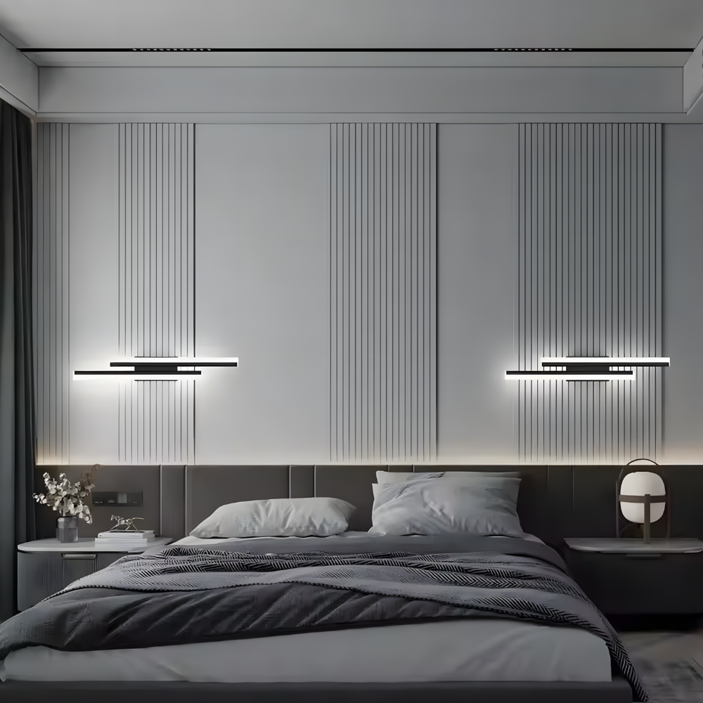 Lampe murale LED design cuivre et acrylique – LUNAYA