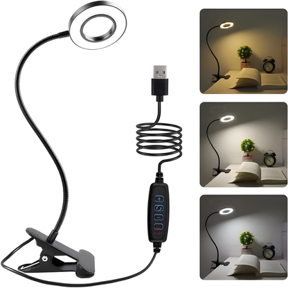 Lampe de bureau LED à pince flexible 360 – LUXEN