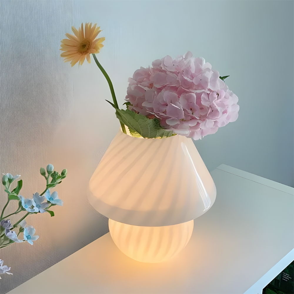 Lampe de Chevet Champignon Minimaliste – GLYMIA
