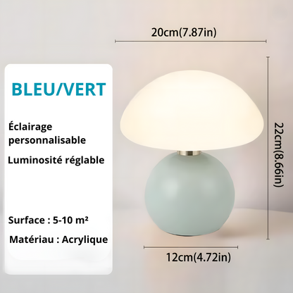 Lampe de chevet champignon moderne colorée – MORINA