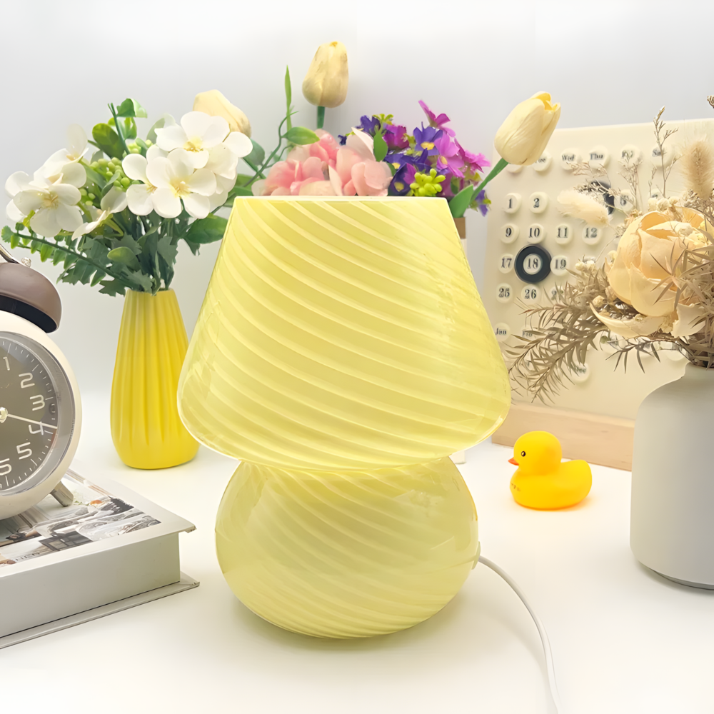 Lampe de Chevet Champignon Minimaliste – GLYMIA