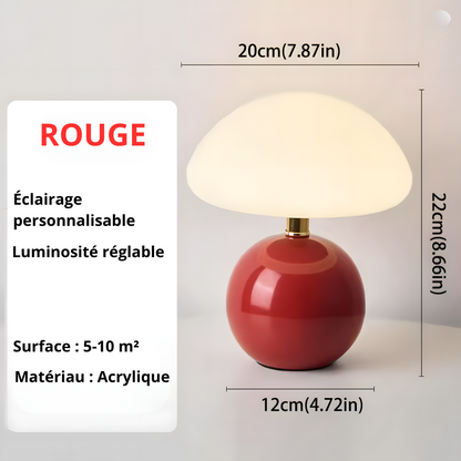 Lampe de chevet champignon moderne colorée – MORINA