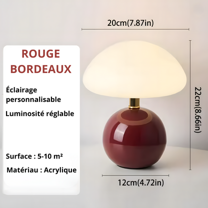 Lampe de chevet champignon moderne colorée – MORINA