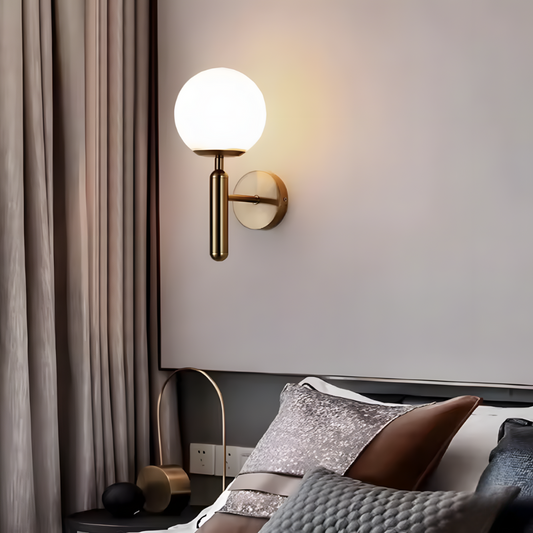 Lampe murale design cuivre minimaliste – LUCIRA