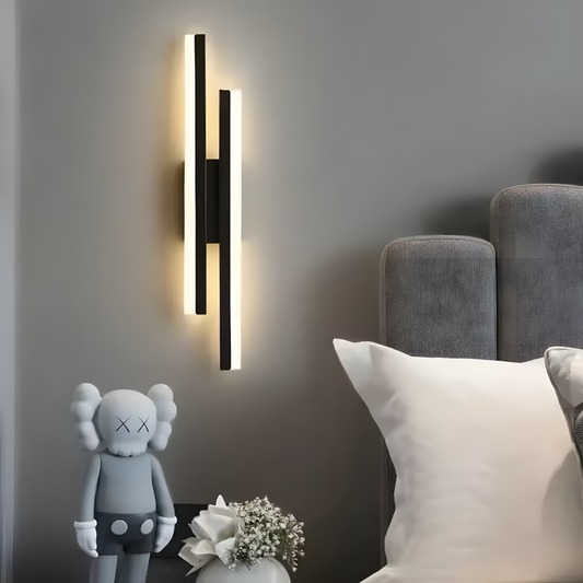 Lampe murale LED design cuivre et acrylique – LUNAYA