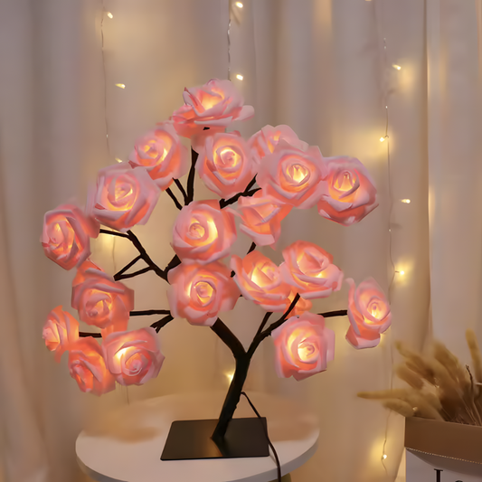 Lampe de chevet Arbre de Roses LED - LUMIROSE