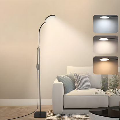 Lampe sur pied LED art déco - SOLARA