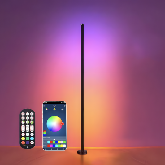 Lampe sur pied LED d’ambiance avec télécommande et application – ORAYA