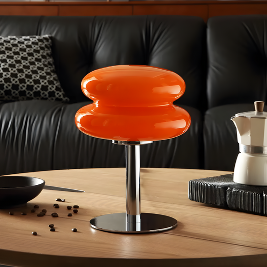 Lampe de chevet LED moderne en verre teinté - LIVARA