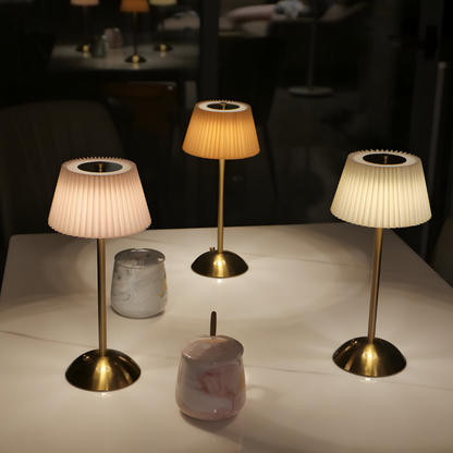 Lampe de chevet sans fil plissée décoratif moderne – VELA